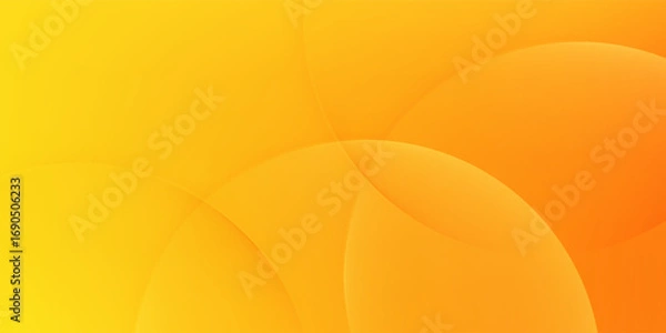 Fototapeta minimalist banner Abstract Yellow Orange Gradient Circle Background. Modern creative trendy design