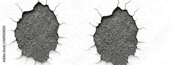 Obraz Abstract messy ink splashes with artistic grunge background