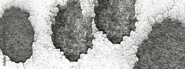 Obraz Dirty grunge black ink splatter effect with rough surface