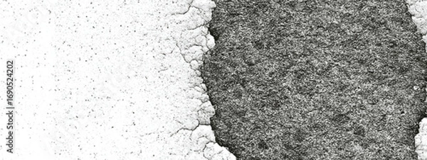 Obraz Dirty grunge black ink splatter effect with rough surface