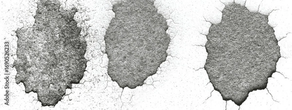 Obraz Abstract ink stains with splattered blot and messy textures