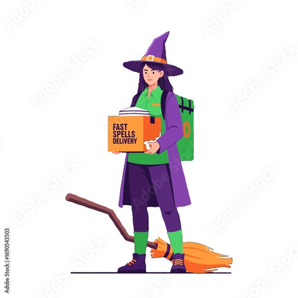 Obraz Witch’s Food Delivery