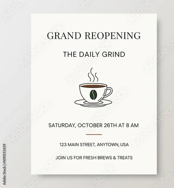 Obraz "Modern minimal social media and presentation design templates, including cafe posters, travel slides, lifestyle layouts, abstract backgrounds, corporate business flyers, and creative photo frames, pr