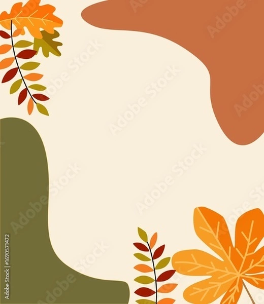 Obraz autumn leaves background