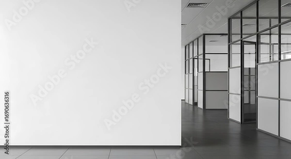 Obraz Empty Modern Office Corridor.