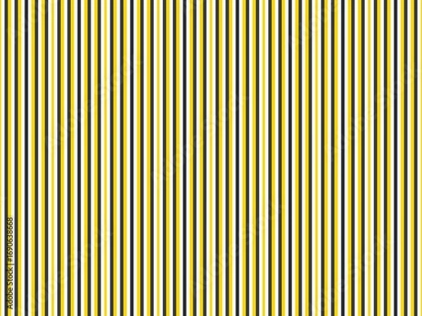 Obraz Vertical stripes pattern in yellow, black, and white colors.
