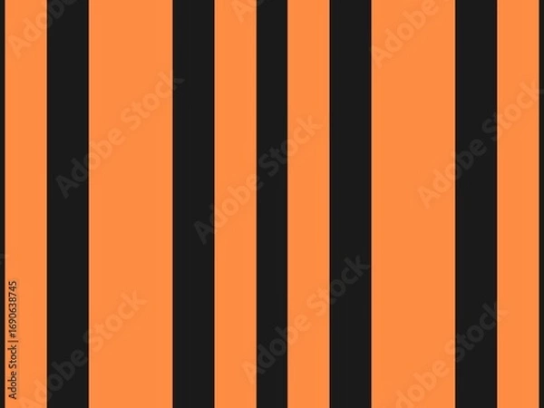 Obraz Vertical stripes pattern in orange and dark gray colors.