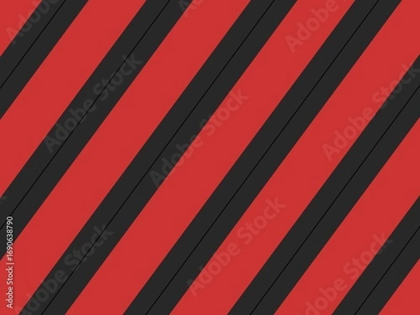 Obraz Diagonal stripes pattern in red and dark gray colors.