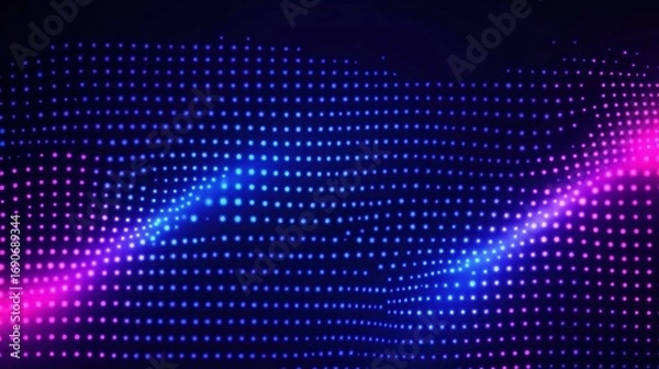 Obraz Abstract glowing dot matrix background