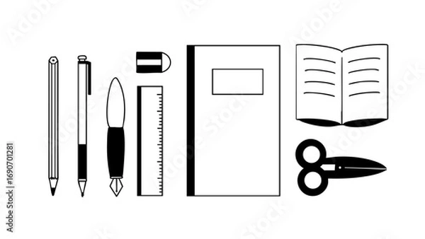 Obraz 文房具セット