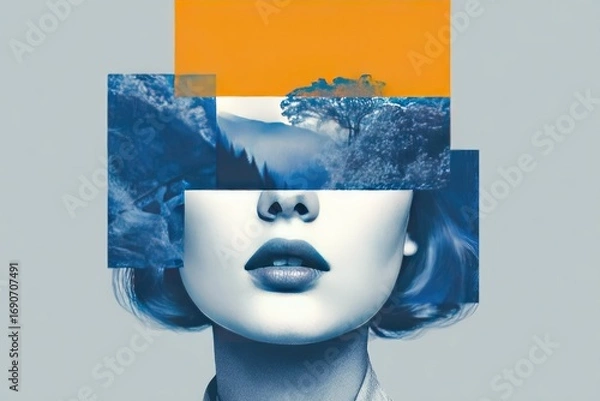 Obraz Close-up, abstract woman