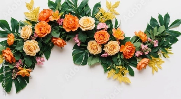 Obraz arrangement abundance on white background