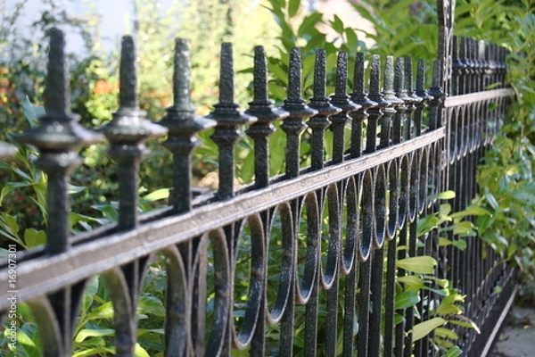 Obraz alter Eisenzaun