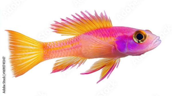 Obraz gold fish isolated on white