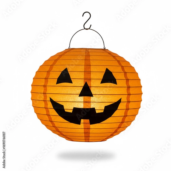 Fototapeta Glowing Jack-O-Lantern Pumpkin Halloween Lantern