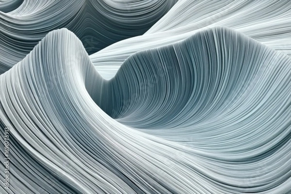 Fototapeta Polar Background with Swirling Patterns and Textures in Abstract Design for Graphic
