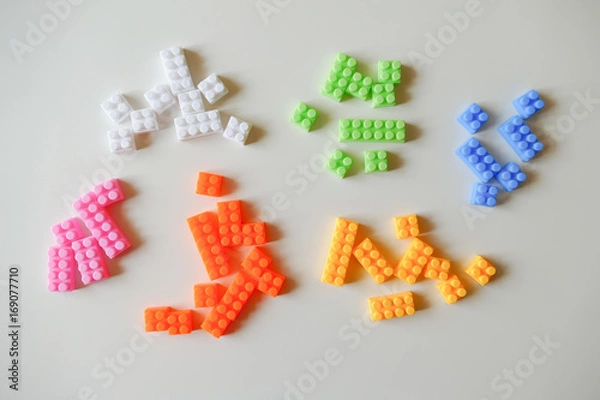 Obraz 色分けされたブロック