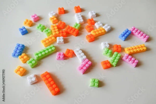 Obraz 散らばったカラーブロック