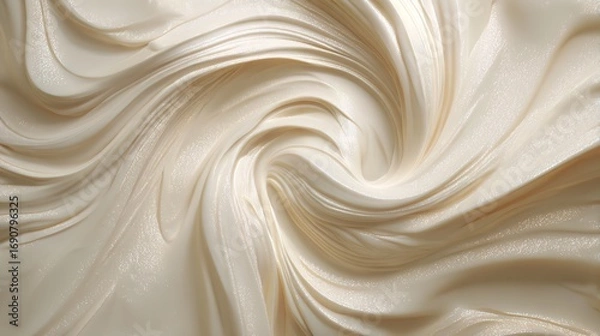 Fototapeta Creamy Swirl Texture: Elegant Background for Design