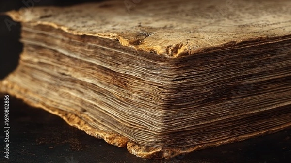 Fototapeta Ancient Book: Texture, History, and the Weight of Time