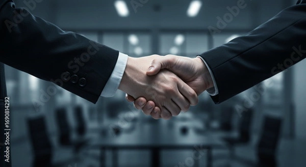Obraz Professional Business Handshake in Office