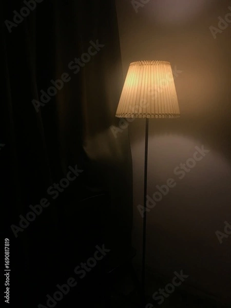 Fototapeta lamp on the wall