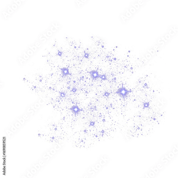 Fototapeta Shimmering Purple Glitter Sparkle Background, Abstract Starry Particle Cloud Texture, Bright Fantasy Light Dust Effect, Purple Cosmic Glitter Overlay