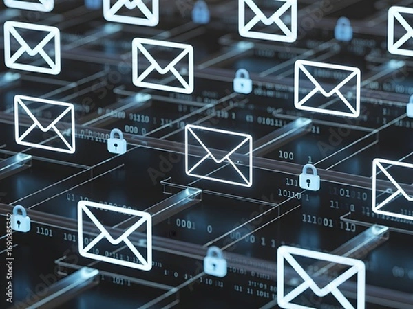Obraz "Secure Email Communication in a Digital Network"