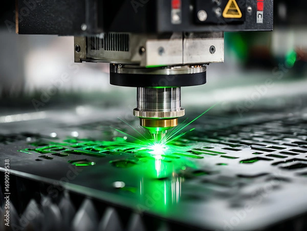 Obraz industrial machine in factory laser