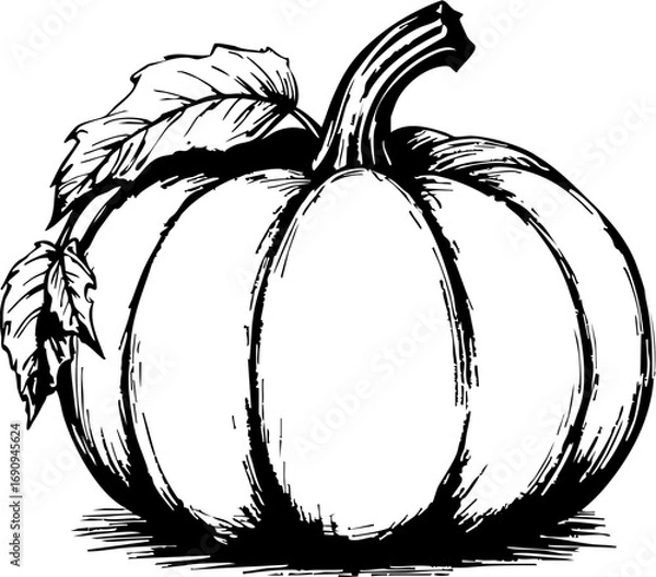 Fototapeta Harvesting pumpkins autumn festival in a rustic farm cozy atmosphere close-up view seasonal celebration