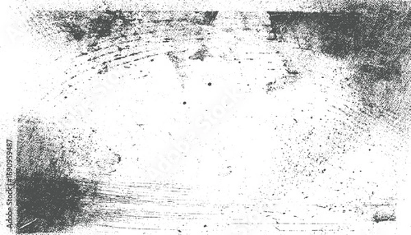 Fototapeta Textured grunge background with dark speckles and lines vector
