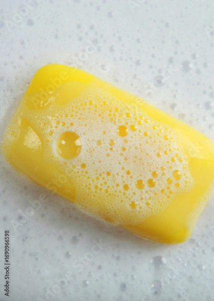 Fototapeta soap for hand washing, hygiene and cleanliness of hands. Vertical photo format