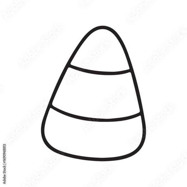 Obraz Vector illustration of Corn candy for Halloween