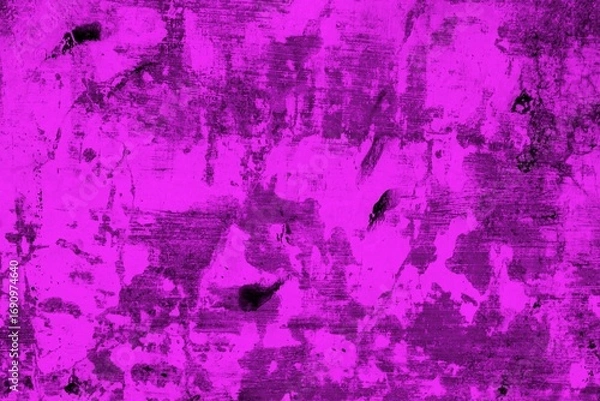 Fototapeta Pink-toned grunge texture with distressed and worn-out patterns, perfect for backgrounds or artistic concepts, lending an abstract and vibrant appeal to your visual creations.