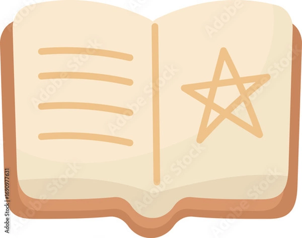 Obraz Spell Book Wizard Grimoire Illustration