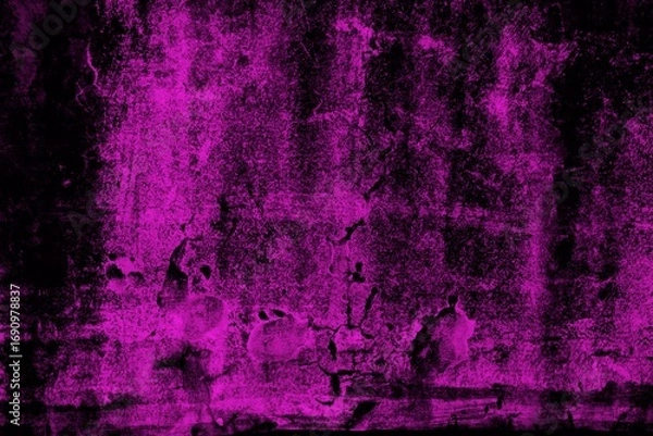 Fototapeta Pink-toned grunge texture with distressed and worn-out patterns, perfect for backgrounds or artistic concepts, lending an abstract and vibrant appeal to your visual creations.