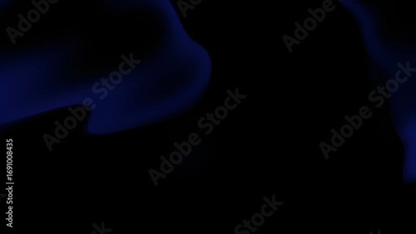 Obraz Dark Blue and Black Abstract Fluid Waves
