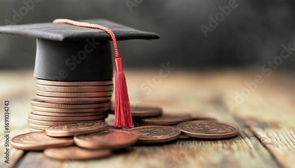 Fototapeta Analyzing The Costs Of College Education: Understanding The Prices Of Higher Education And The Expenses Associated With Education.