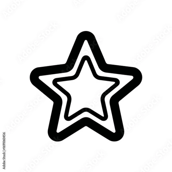 Fototapeta Bold Star A Striking Graphic Illustration for Design Projects