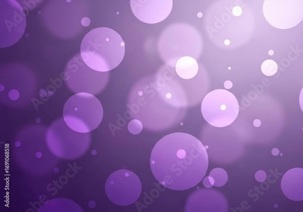 Fototapeta Abstract purple bokeh background with blurred lights, creating a soft and dreamy effect for festive celebrations