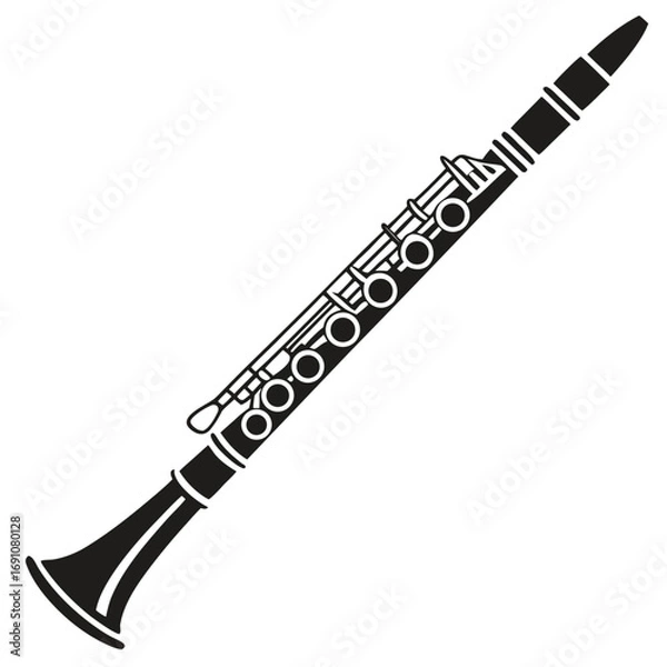 Obraz Flute outline