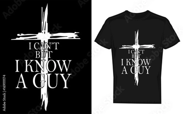 Fototapeta Christian faith silhouette of a cross with the message i ve read the final chapter god wins banner design