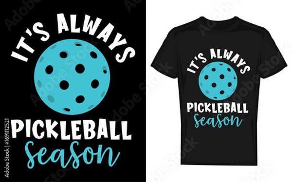 Fototapeta Dynamic pickleball player silhouette in action celebrating the sport and the joy of playing perfect for sports enthusiasts and pickleball lovers always season ready