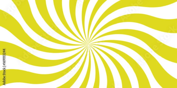 Fototapeta Abstract background with rays retro starburst. Funky ray elements, circle motifs, reminiscent of circus themes.Dynamic spiral effect reminiscent of retro candy swirls or vintage sunburst posters.