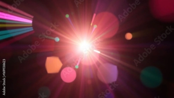 Obraz disco lights background