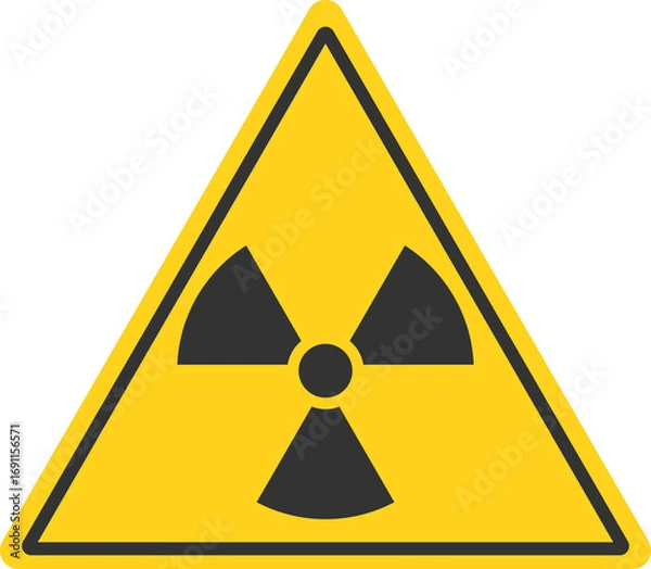 Fototapeta 핵-방사능-원자력-방사선-위험표시