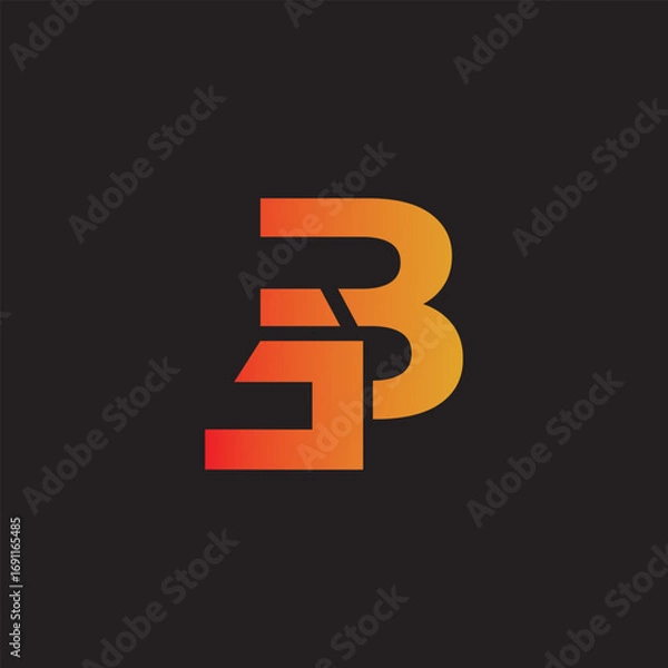 Fototapeta BF Typography logo