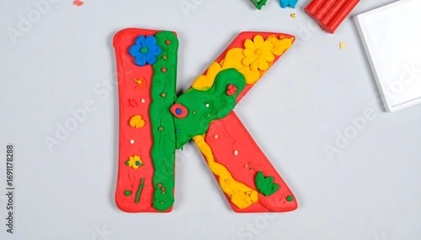 Obraz Play-Doh letter K