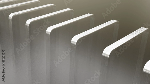 Obraz Abstract Glass plates. Computer generated 3d render