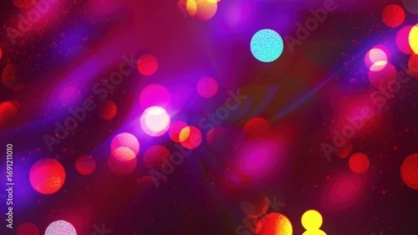 Obraz Bokeh with lights. Computer generated 3d render